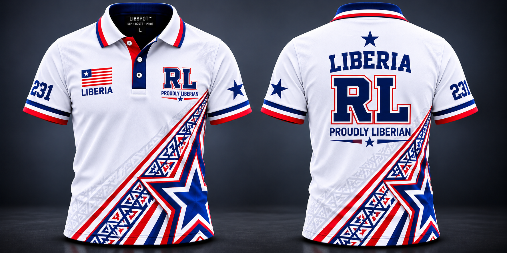 RL-Heritage Blue Jersey-Liberia - Image 2